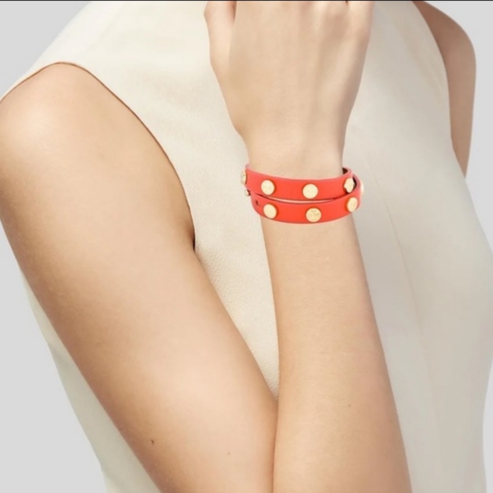 Tory Burch Wrap leather bracelet